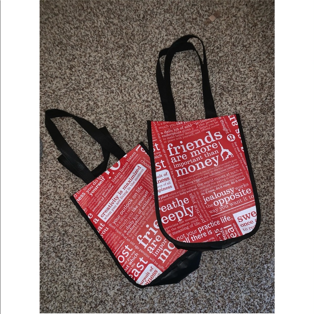 re useable lululemon bags